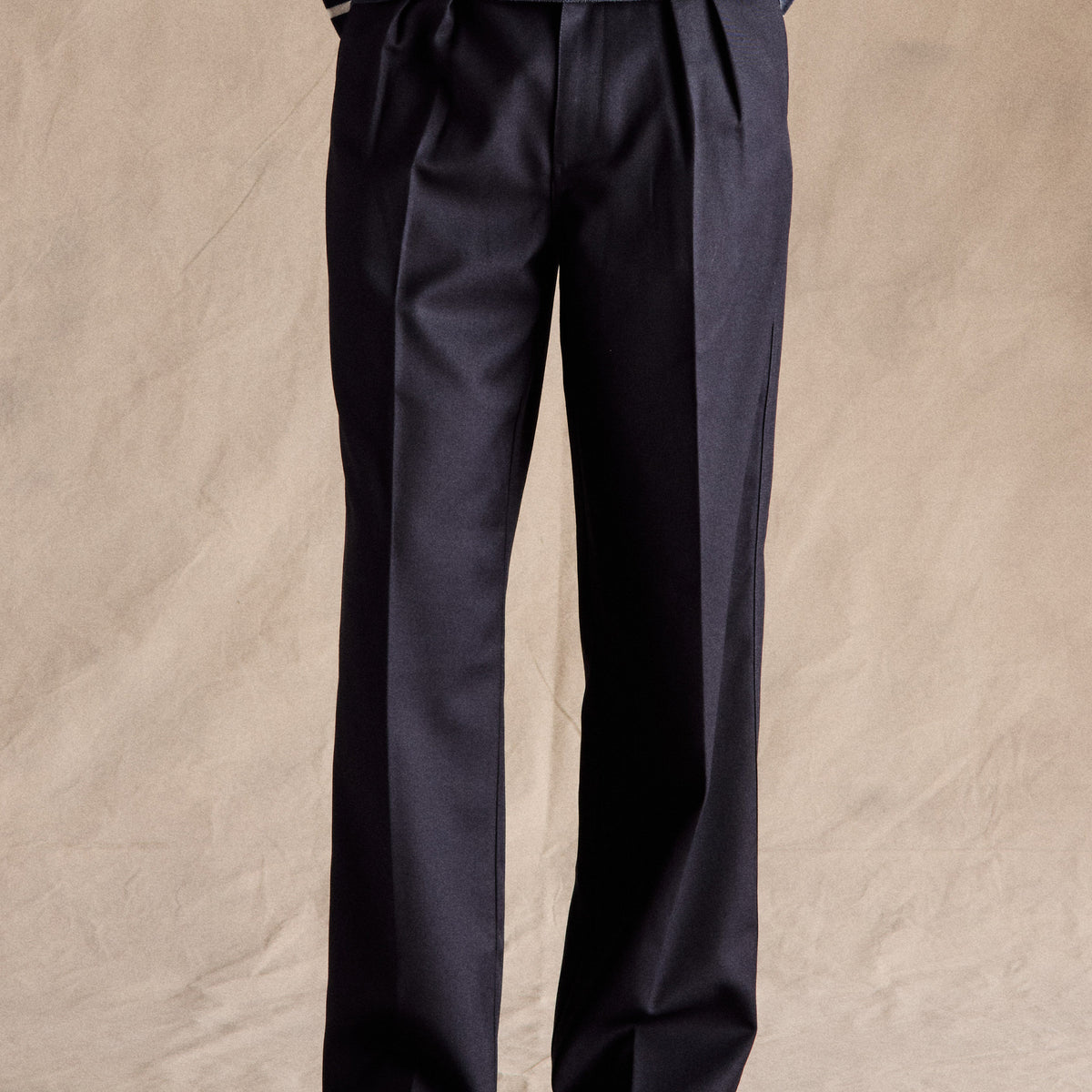 Manhattan Pleated Trousers | Navy – Anovair