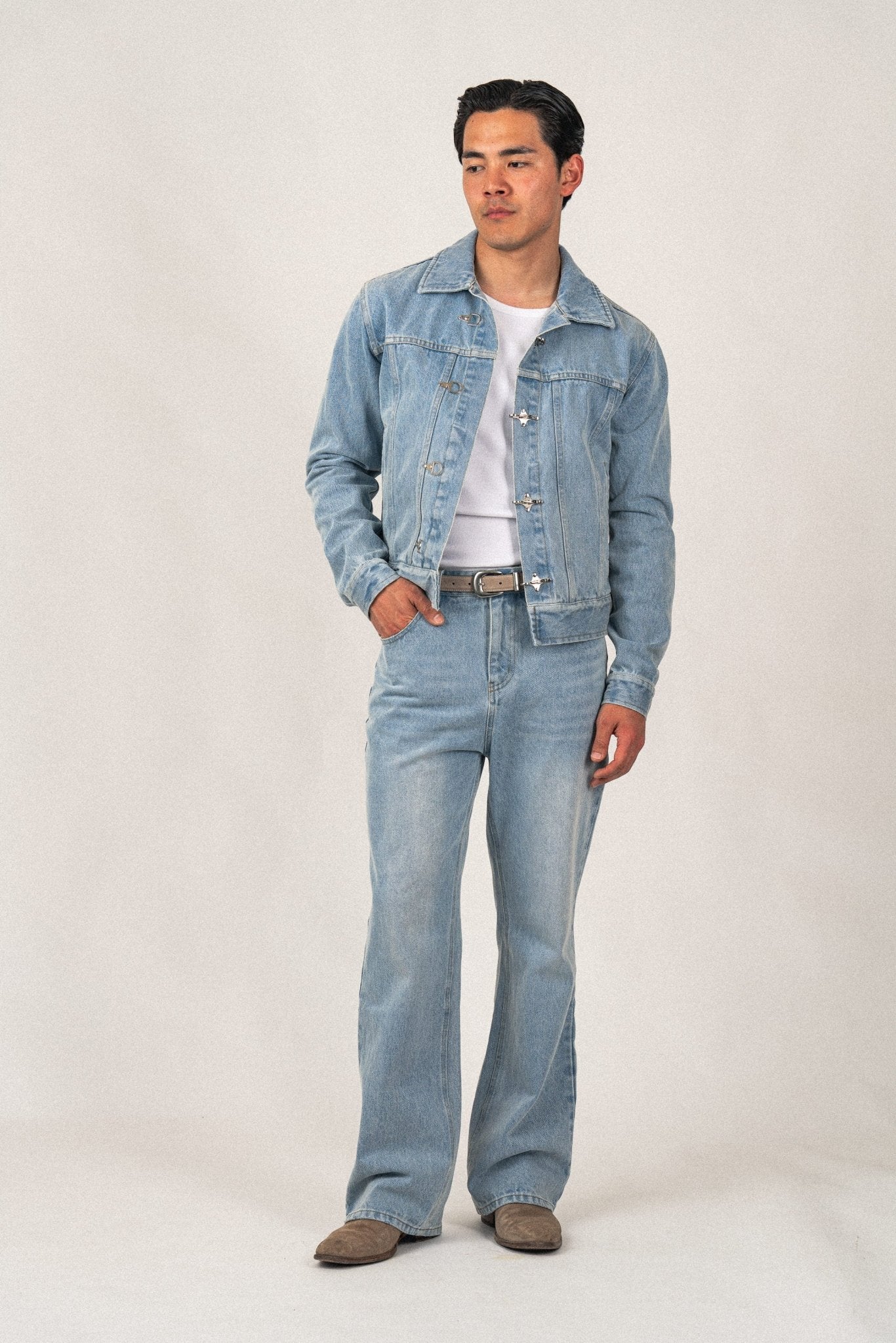Bootcut Denim Jeans | Light Blue - Anovair