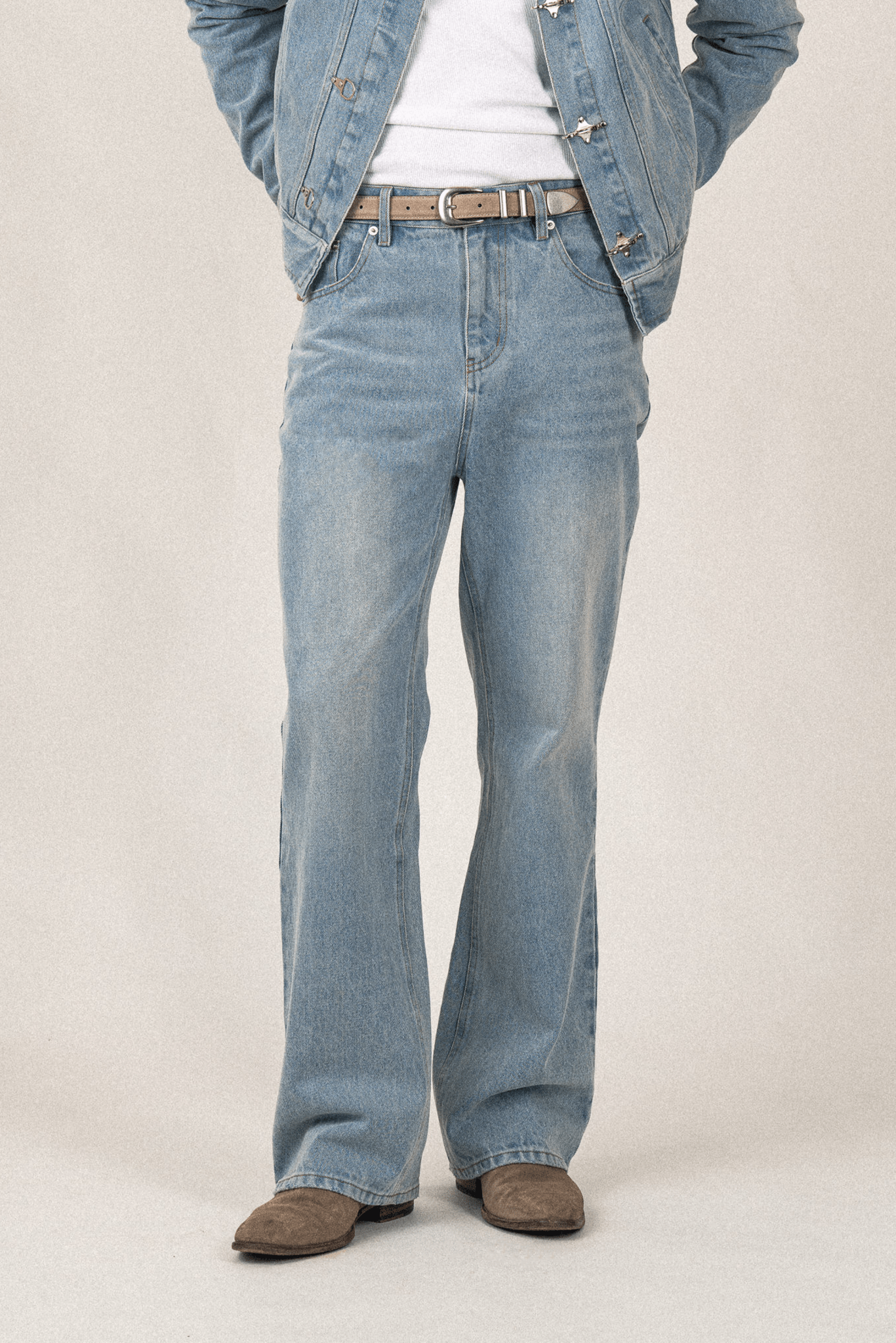 Bootcut Denim Jeans | Light Blue - Anovair