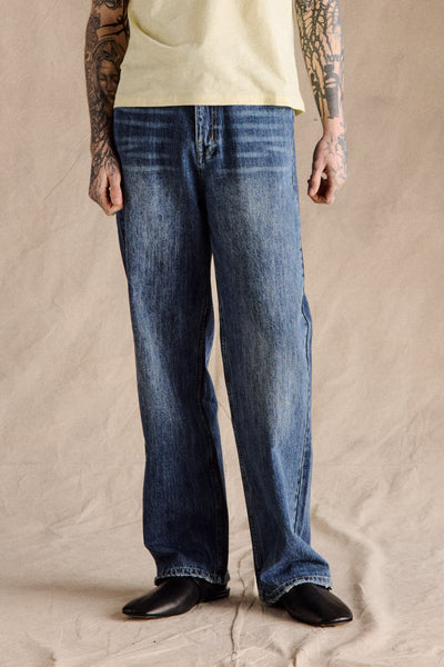 Carol Relaxed Straight Leg Jeans | Dark Blue – Anovair