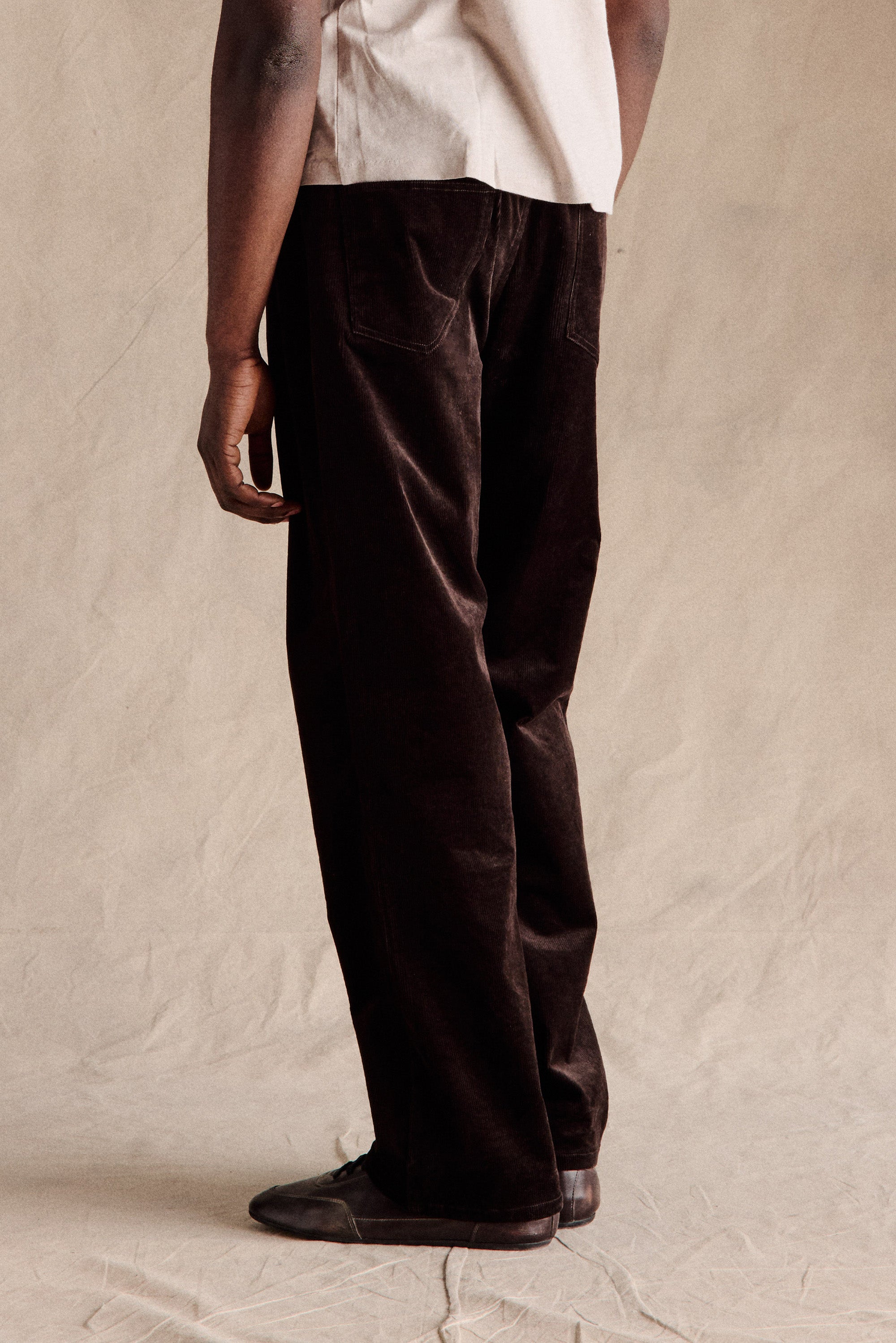 Andy Straight Corduroy Pants | Dark Brown – Anovair