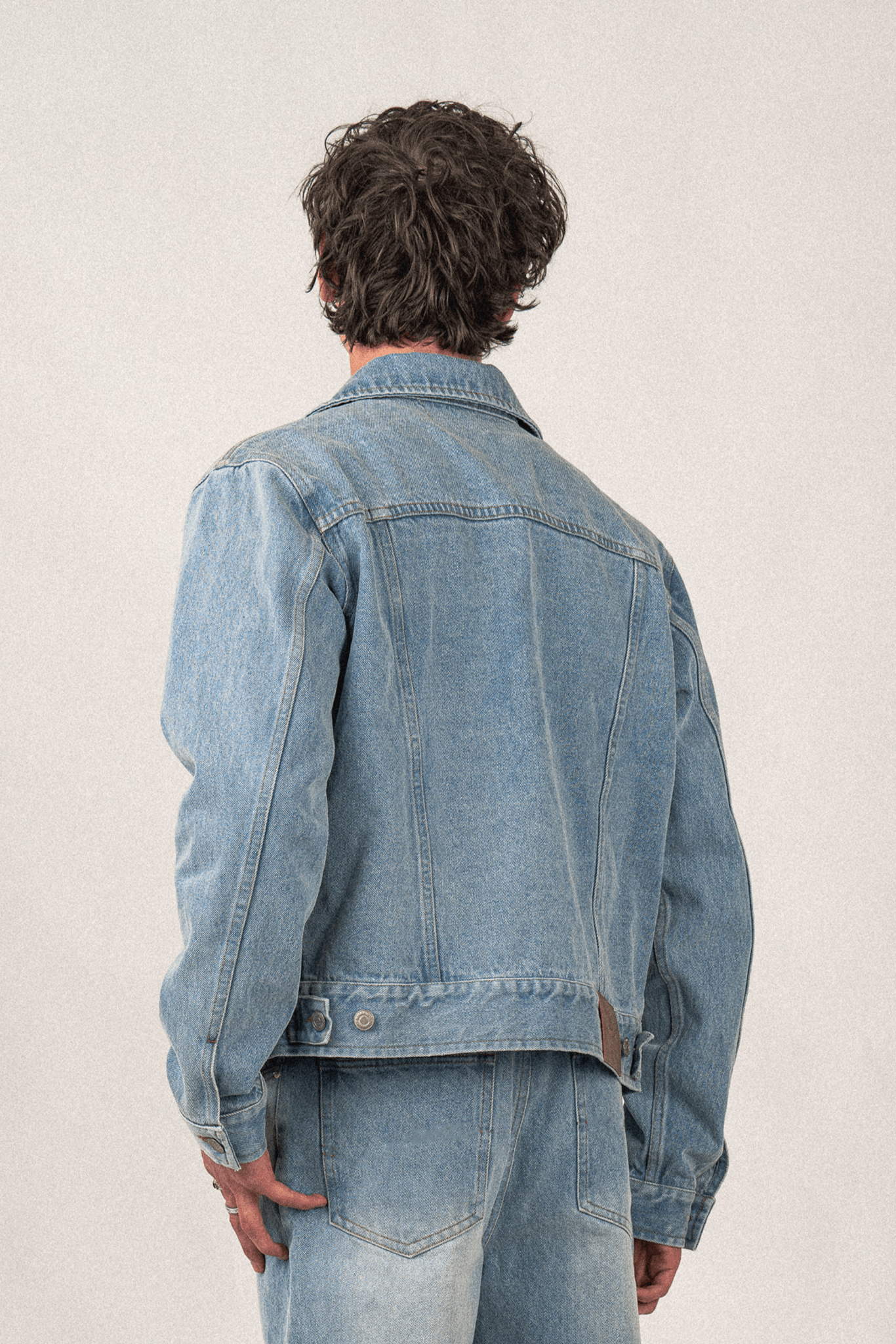 Denim Fireman Jacket | Light Blue - Anovair