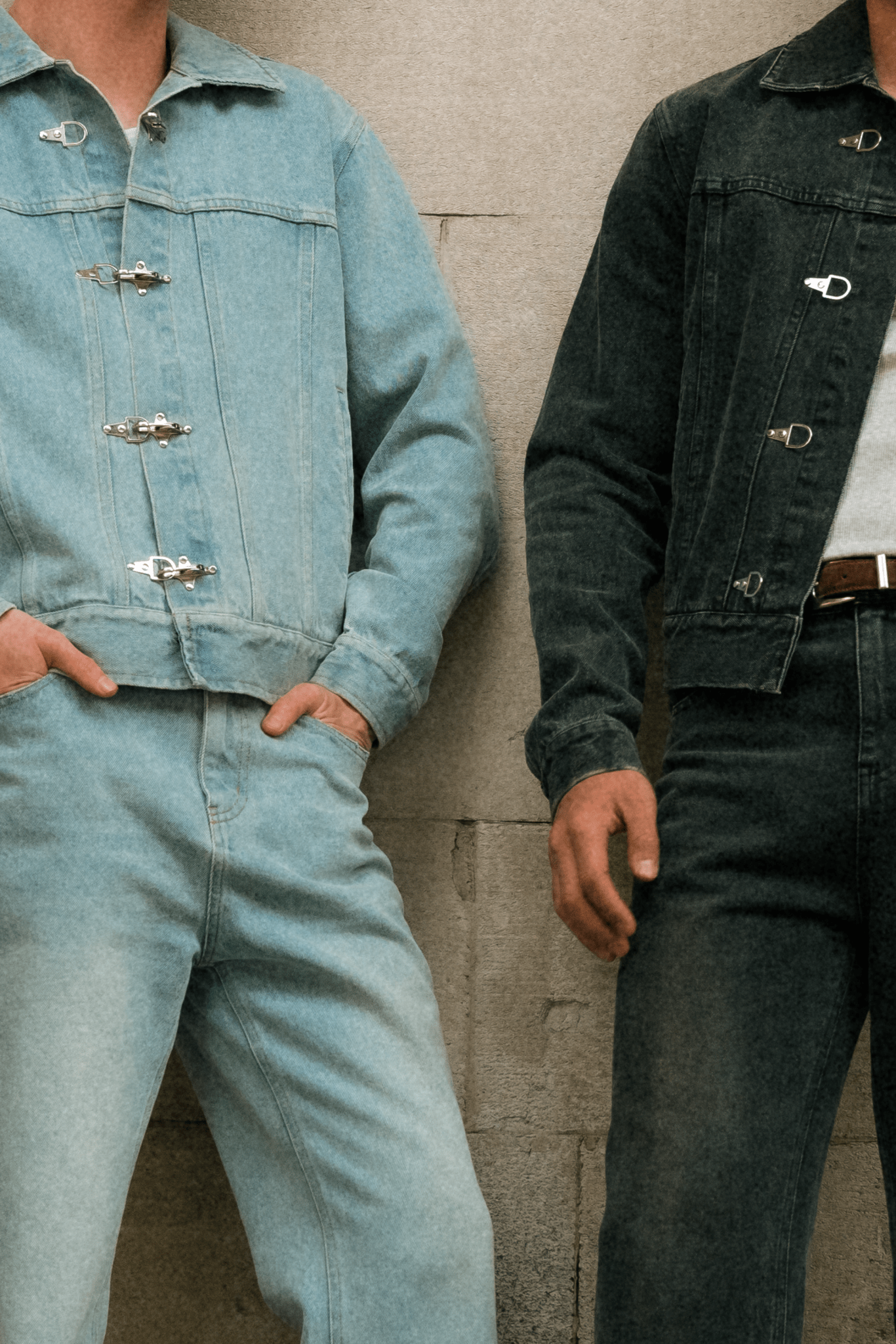 Denim Fireman Jacket | Light Blue - Anovair