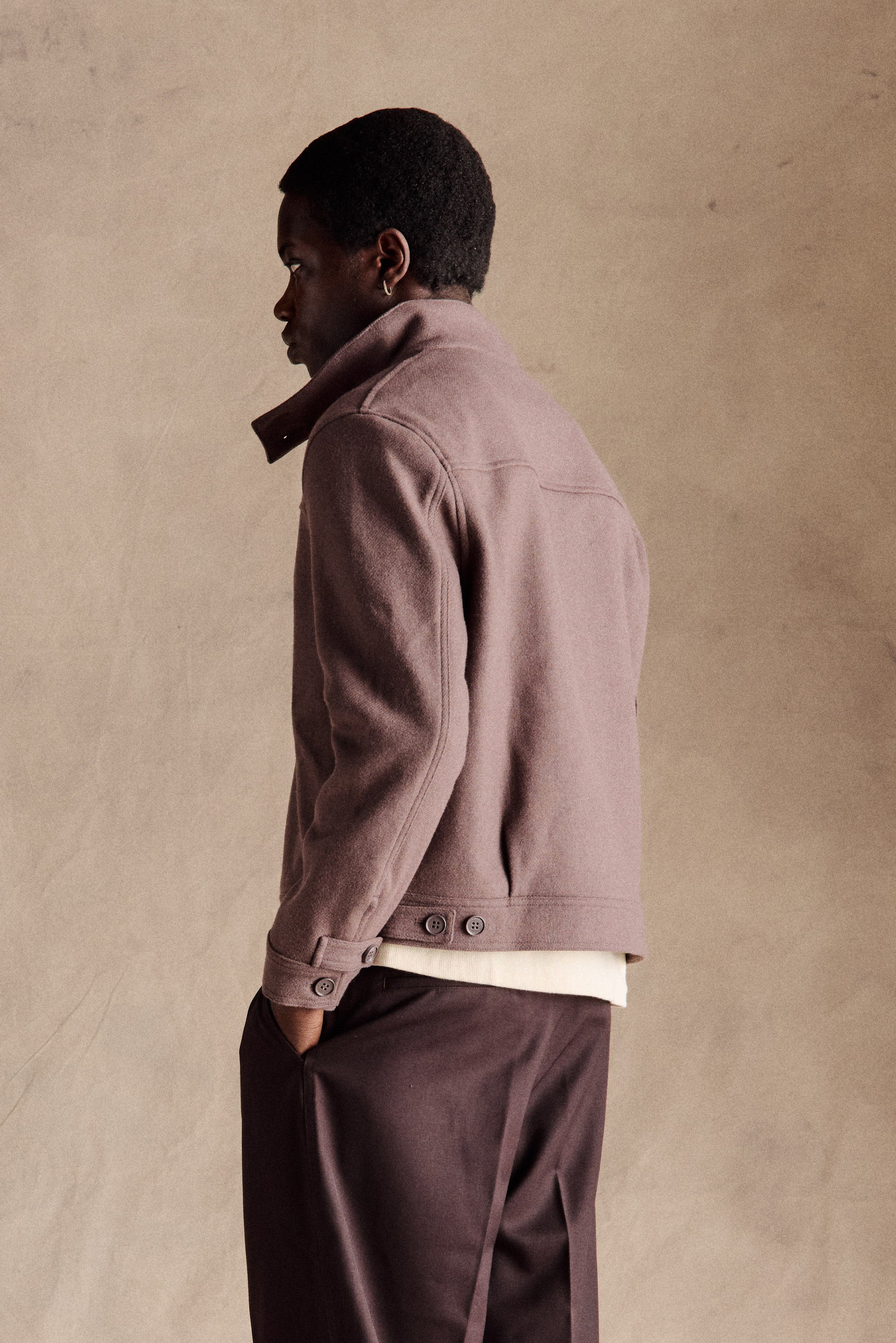 AFFA PILE HARRINGTON JACKET グレー Mサイズ Harrington - Grey Corkscrew Twill | Harrington Jackets
