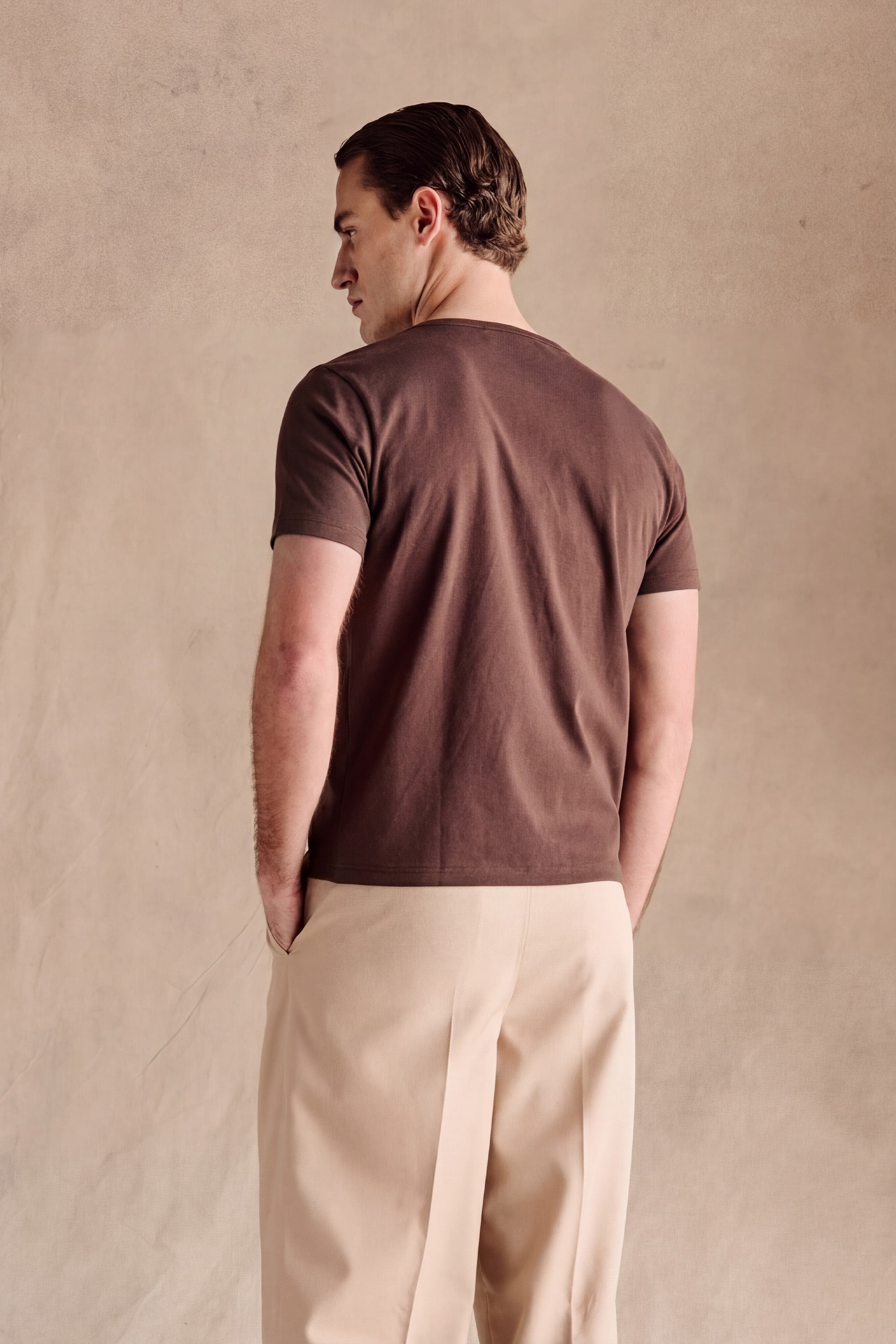 Henley Short Sleeve | Dark Brown – Anovair