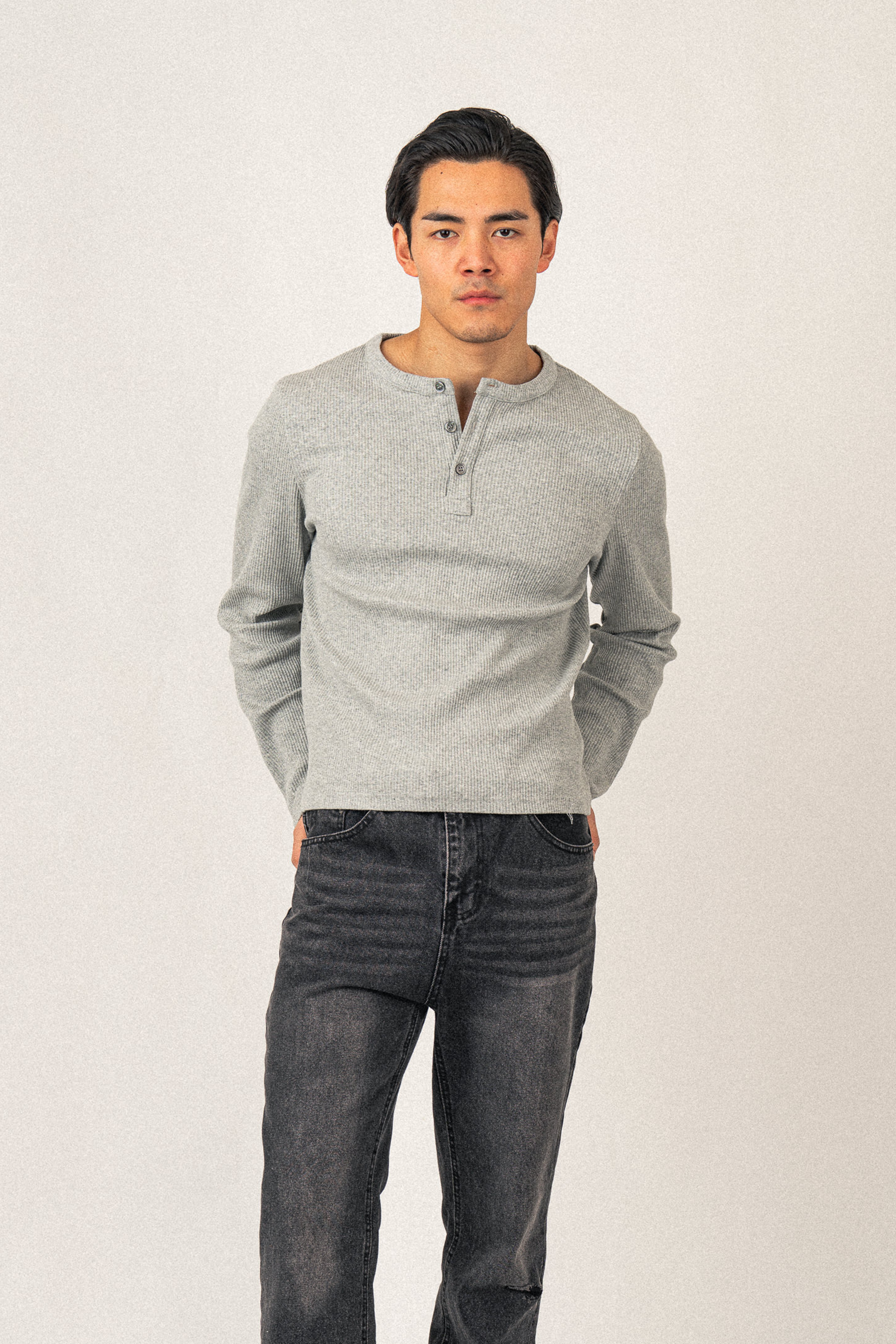 Henley Shirt | Grey