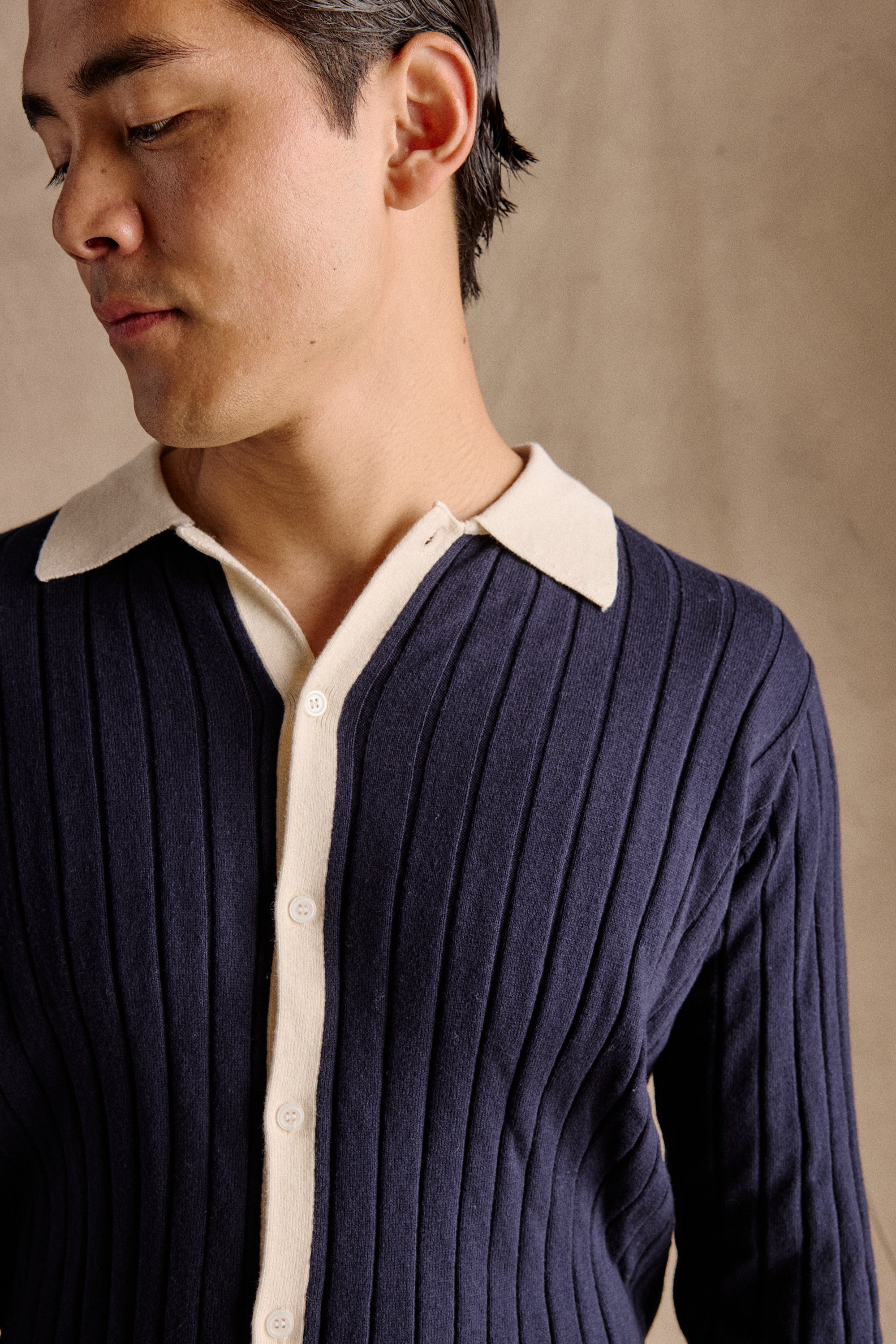 Kromme Cardigan | Navy – Anovair