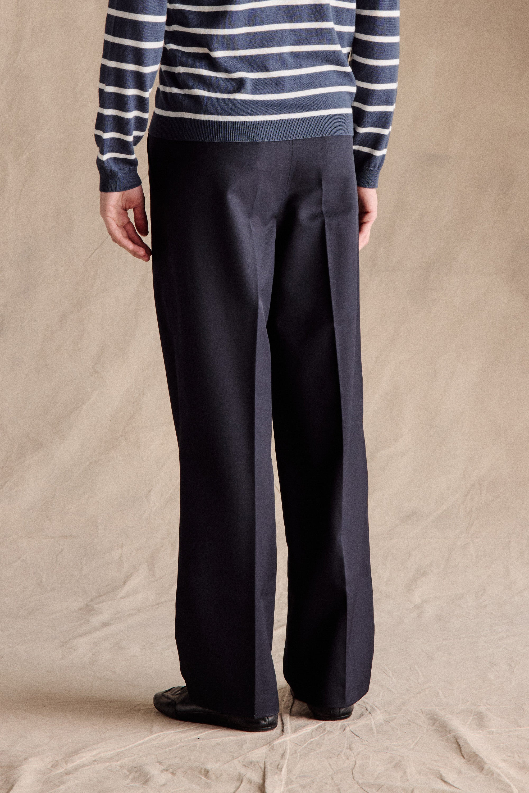 Manhattan Pleated Trousers | Navy – Anovair