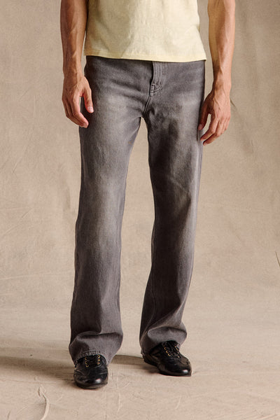 Relaxed Straight Leg Jeans | Charcoal – Anovair